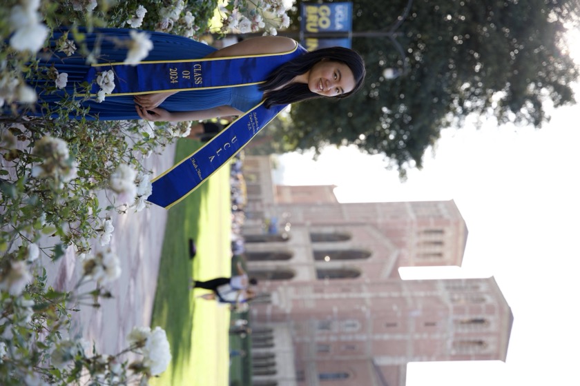 Aimee Xu at UCLA graduation